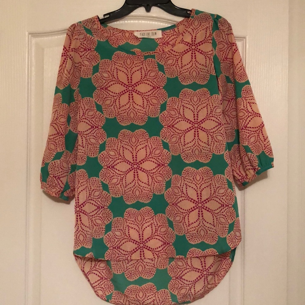 Peace Love Cream Tunic